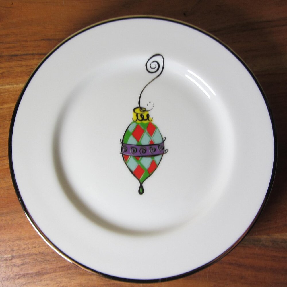 3 for $40 - fields marketplace vintage appetizer ornament plate (W5567)